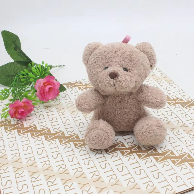 1Pc 10Cm Cute Patch Bear Plush Toys Stuffed Teddy Bear Soft Toy Bear Wedding Gifts Baby Toy Birthday Gift Christmas Brinquedos