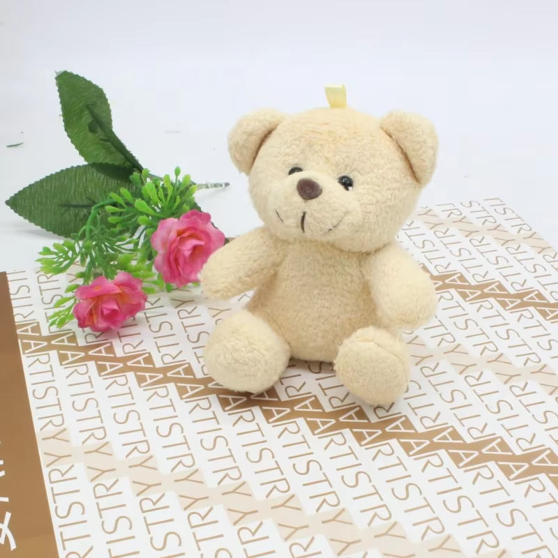 1Pc 10Cm Cute Patch Bear Plush Toys Stuffed Teddy Bear Soft Toy Bear Wedding Gifts Baby Toy Birthday Gift Christmas Brinquedos