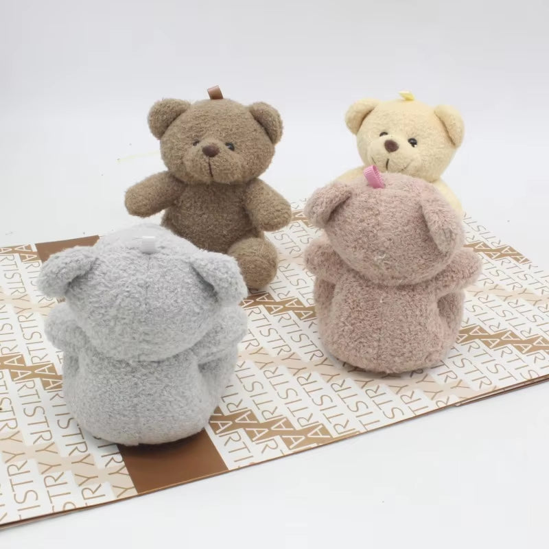 1Pc 10Cm Cute Patch Bear Plush Toys Stuffed Teddy Bear Soft Toy Bear Wedding Gifts Baby Toy Birthday Gift Christmas Brinquedos