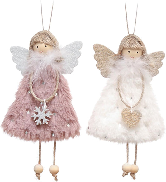 Christmas Decoration Angel Doll Pendant Tree Decorative Hanging Ornaments Crafts Gifts (Type18)