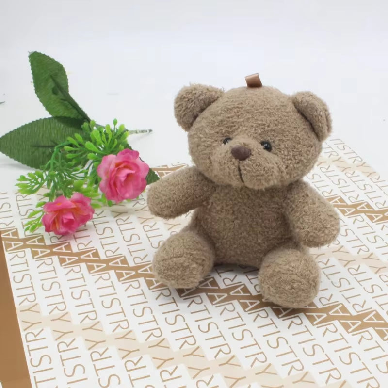 1Pc 10Cm Cute Patch Bear Plush Toys Stuffed Teddy Bear Soft Toy Bear Wedding Gifts Baby Toy Birthday Gift Christmas Brinquedos